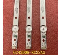 6 PCS for 2 TV Bande rétroéclairage LED Nipseyteko 3 pièces/ensemble, Samsung GC43D08-ZC22AG-13 14 15 17 23 HV430FHD-NLA