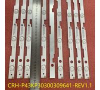 6 PCS For 2 TV Barre LED Nipseyteko Sharp pièces/ensemble LC-43FG5242E LC-43UI7252E BC CRH-P43KP30300309641-REV1.1 RF-AJ430S30-0901S-09 M1, 3 LC430EQY-SH 9LED Nipseyteko