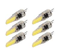 6 Pcs G4 LED Ampoule 6W 500LM G4 Ampoule LED COB Ampoule de Remplacement pour Plafonnier Applique Lampe de Table Lampes Suspendues Ventilateur de Plafond Lampes Cabinet Lampes 220V (Blanc froid)