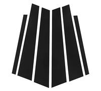 6 Pcs Gloss Noir B C Pillar Post Trim, Accessoires de Voiture pour 5 Series F10 4 Portes 2011-2017 - Protection Durable, Style Élégant et Installation Facile