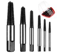 6 Pcs Kit de Cassée, Extracteur de Boulons Cassés Universel Tourne a Gauche Professionnels, Extracteurs de Vis Dénudés Endommagés pour Vis Cassé et Dénudé Goujon Boulon
