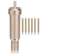 6 Pcs Lames De Rechange Pour Coupe Fine Premium Et 1 Boîtier, Lame Pointe Fine 30° 60° Pour Machine De Découpe 3 Pcs Chacune, Compatibles Pour Cricut Maker, Maker 3, Explore Air 3, Air 2, One(Doré)