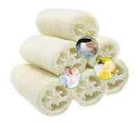 6 Pcs Loofah Naturel, Luffa Douche Eponge Spa Exfoliant Naturelle Éponges Body Scrubber pour le Bain, 10cm Length de Eponge Loofah pour Bain Douche, Savons diy, soins du Corps et Cuisine Nettoyage