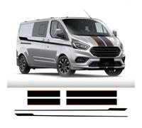 6 Pcs/Lot Capot De Voiture Côté Porte Arrière Autocollants, pour F = ord Transit Tourneo Personnalisé Camper Van Sport Vinyle Décalcomanies Tuning Auto Accessoires