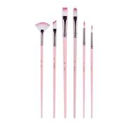 6 Pcs Macaron Colored Paint Brushes Set Watercolor Acrylic Drawing And Art Supplies For Artwork Watercolor Macaron Colored Artist For Painting