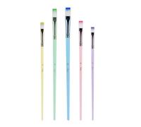 6 Pcs Macaron Colored Paint Brushes Set Watercolor Acrylic Drawing And Art Supplies For Artwork Watercolor Macaron Colored Artist For Painting
