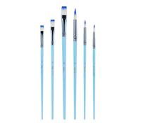 6 Pcs Macaron Colored Paint Brushes Set Watercolor Acrylic Drawing And Art Supplies For Artwork Watercolor Macaron Colored Artist For Painting