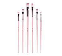 6 Pcs Macaron Colored Paint Brushes Set Watercolor Acrylic Drawing And Art Supplies For Artwork Watercolor Macaron Colored Artist For Painting