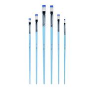 6 Pcs Macaron Colored Paint Brushes Set Watercolor Acrylic Drawing And Art Supplies For Artwork Watercolor Macaron Colored Artist For Painting