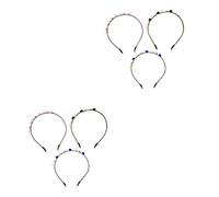 6 pcs Mariage Filles Élégantes Perles Femmes Fleur De Mariée Strass avec Cerceaux De Cheveux Perlé Accessoire Bandeau Perle for Décor Bandeaux Bande De Cristal Bandeau Accessoires Chapeaux(Colorfulx3p