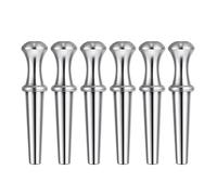6 pcs métal Cribbage Conseil Chevilles s'adapter à 1/8 Trous avec Un Design Conique Unique Cribbage Chevilles Traditionnelles pour Famille et ami Traditionnel Jeu de société