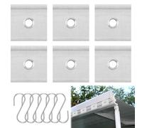 6 Pcs Passepoil Universels pour Rail de Fixation de Toit 5/6 mm - 7/8 mm, Passepoil pour Accessoires de Rail de Passepoil de 5/6 mm, 7/8 mm, Crochet D'auvent, pour Auvent,Camping Car,Tentes, Caravane