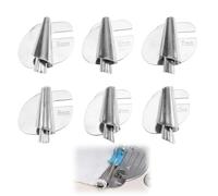 6 pcs Pied D'Ourlet Roulé à Coudre, Pied de Biche pour Ourlet Roulé, Accessoires pour Machine à Coudre, Pieds Roulés de 5-10 mm pour Tous Types de Tissus