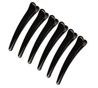 6 Pcs Pince Crocodile Cheveux, Bec de Canard Pinces à Cheveux, Salon Barrettes, Plastique Coiffeur Pince, pour Femmes/Filles, Maquillage et Coiffure Professionnel