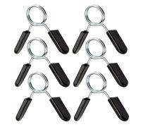 6 PCS Pince Haltere, 25mm Pinces À Ressort pour Poids Haltères, Colliers à Pinces Stop Disque à Ressort, Barre d'Haltères Verrouillage, Verrouillage Pince à Ressort, Serrure Clip Bague de Musculation