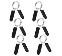 6 PCS Pince Haltere, 30mm Pinces À Ressort pour Poids Haltères, Colliers à Pinces Stop Disque à Ressort, Barre d'Haltères Verrouillage, Verrouillage Pince à Ressort, Serrure Clip Bague de Musculation