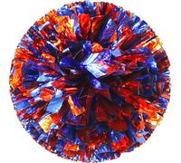 6 Pcs Pom-Poms de Cheerleading avec Anneau Facile à Saisir, Pom-Poms en Plastique de Danse Sportive Cheerleading Pour l'Esprit d'Équipe Sportive (Or & Bleu)