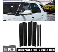 6 Pcs Porte Couverture Panneau Pilier Post Autocollants pour Ford Explore Noir