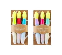 6 PCS pour Broussages Art Set Colorful Chalk Painting Tools Tironde Pays Brush for Indoor Outdoor Projets D'artisanat Pays Brush