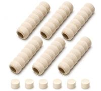 6 PCS Protecteur pour Poignée de Porte, Poignée de Porte Housse de Protection, Housse Anti Rayures Poignées Pousser Tirer, Design Moderne Blanc Cassé, Installation Sans Outil, Maintien Sécurisé