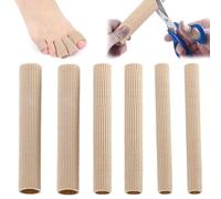 6 PCS Protege Orteil, Protection Orteils,Tube Orteil,Tube de Coussin D'orteil, 3 Tailles Protection Orteils en Silicone Découpable, pour Cors, Ampoules, Callosités, Orteils et Doigts