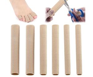 6 PCS Protege Orteil, Protection Orteils,Tube Orteil,Tube de Coussin D'orteil, 3 Tailles Protection Orteils en Silicone Découpable, pour Cors, Ampoules, Callosités, Orteils et Doigts