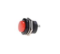 6 pcs R13-507 Momentary SPST NO Red Round Cap Push Button Switch AC 6A/125V 3A/250V 6color NWPNLXEA(Red 6pcs)