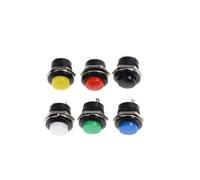 6 pcs R13-507 Momentary SPST NO Red Round Cap Push Button Switch AC 6A/125V 3A/250V 6color NWPNLXEA(Each color 1pcs)