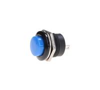 6 pcs R13-507 Momentary SPST NO Red Round Cap Push Button Switch AC 6A/125V 3A/250V 6color NWPNLXEA(Blue 6pcs)