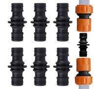 6 Pcs Raccord Tuyau D'arrosage,Embout Tuyau Arrosage,1/2 Pouce Double Fiche Pièce De Raccordemen,Raccord Gardena,Raccord Tuyau Arrosage,Pour Le Lavage De Voiture Et Tuyau D'arrosage Connecter Le Tube