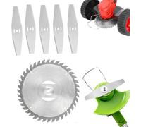 6 PCS Replacement Blades for Lawnmower,Electric Lawn Mower Blades,Electric Edger Cutter for Steel Grass Trimmer Head Electric Trimmer Tool