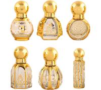 6 Pcs Roll On Vide, Flacon Roll On Huiles Essentielles Vide 8ml, Rechargeable Bouteilles Rouleaux D'huiles Essentielles Flacon Verre Bille En Acier Inoxydable Pour Huiles, Parfum, Cosmétiques