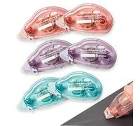 6 PCS Roller Colle Ruban Adhésif Double Face, Colle Scrapbooking, 6mm x 6m Sco-tch Double Face pour DIY Carte, Scrapbooking, Journal, Rouleaux Roller de Colle (2)