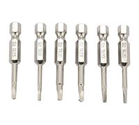 6 Pcs S2 Acier Vis Triangulaires Tournevis Magnétique Peu Anti Glissement Tête de Vis Triangulaire 1.8/2 / 2.3/2.5/2.7/3 mm Expédition de Baisse