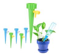 6 PCS Self Plante arroser Les Pointes, réglable PP Garden Plant Auto-Auto-Automatic Spik Irrigation System Tool with Control Valve Interrupteur pour House Garden