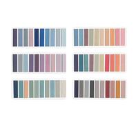 6 Pcs Simple Sticker Note Adhesive Gardalin Pad Colored TAMM Memos Esthétique PAD BOOT-BOUCHES COLORFURS POUR OFFICIE