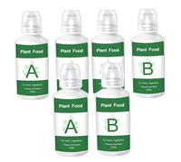 6 PCS Solution nutritive A&B Hydroponic Plant Aliments pour la culture hydroponique, Engrais avancé pour les légumes, les fruits, les fleurs et les plantes intérieures