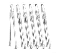6 Pcs Stainless Steel Tongs Set 24.5cm 28cm Korean Style(28cm 304)