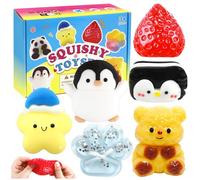 6 Pcs Taba Cat Paw Penguin Biscuit Jouet Anti-Stress