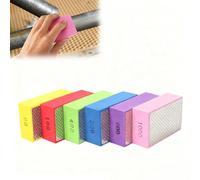 6 Pcs Tampons De Polissage à La Main En Diamant, Blocs De PonçAge En BéTon, Durable, Tampons ÉPonges De PonçAge Pour Carrelage Porcelaine Pierre CéRamique Granit Marbre Verre, 60#100#200#400#600#1000#