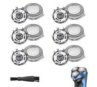 6 Pcs Têtes de Rasoir Compatibles avec Philips SH50/30 Série 3000 5000 AquaTouch AT8xx AT7xx PT7xx Remplacement Lames de Rasage avec Brosse de Nettoyage, Accessoires Rasoir Homme Haute