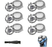 6 Pcs Têtes de Rasoir Compatibles avec Philips SH50/30 Série 3000 5000 AquaTouch AT8xx etc Remplacement Lames de Rasage avec Brosse