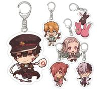 6 Pcs Toilet Bounds Hanako Kun Porte Clés Hanako Kun Figurine Cosplay Accessoires Mignon Acrylique Keychain Toilet Bounds Hanako Kun Merch