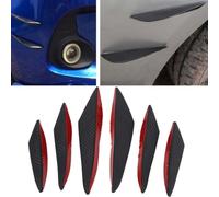 6 PCS Universal Carbon Fiber Style Car Front Bumper Body Spoiler Lip Splitter Protector Bar Guard Sticker