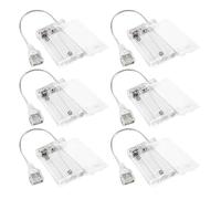 6 Pcs USB Battery Pack for LED Lights Portable 5V Battery Pack with Cover for Plug in Lights, 3 AA