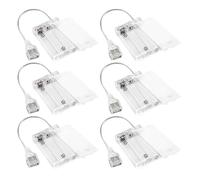 6 Pcs USB Battery Pack for LED Lights Portable 5V Battery Pack with Cover for Plug in Lights, 3 AA Holder with Switch