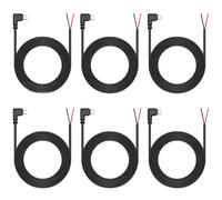 6 Pcs USB C to 2 Pin Open End Power Cable, 1m, 90 Degree USB-C Male Plug, Pigtail Cable, 12V/3A, for USB-C Installed or Replacement Repair Cable DIY