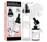 6 Peptide Collagen Booster Toner Serum, Serum Niacinamide, serum Collagene Visage con Niacinamide 15%, Revitalise la peau, Améliore l'élasticité de la peau, Apaise et répare(Pack de 2)