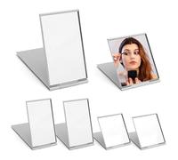 6 petits miroirs compacts pliants ultra fins en aluminium Miroirs de Voyage
