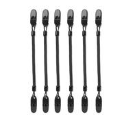 6 Pezzi Cap Fermo Fermi Abbigliamento da Pesca, Clip per Cappello con Fermo per Berretto da Pesca Nero, Cappelli con Cordino Regolabili, per Pesca Golf Canottaggio Abbigliamento Campeggio da Vela